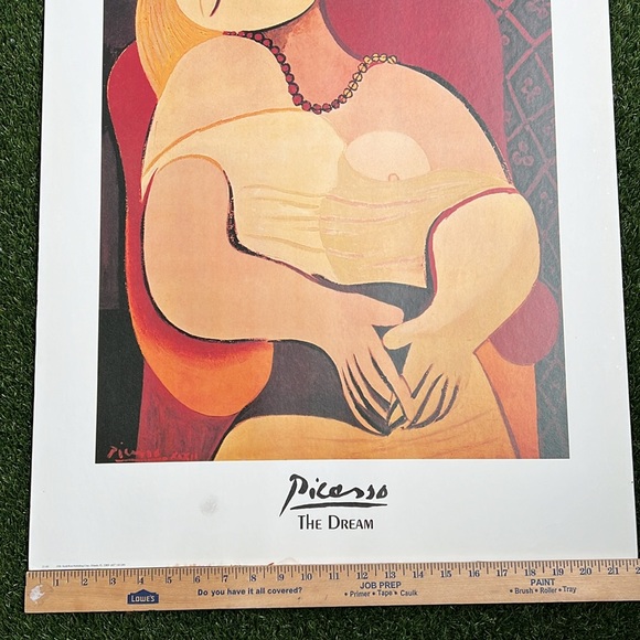 1996 Picasso The Dream Poster 22”X28” - Picture 5 of 7